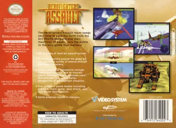 AeroFighters Assault (USA) box cover back